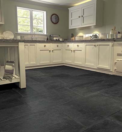 Tile floors for kitchens