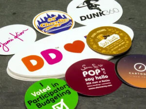Custom glossy stickers